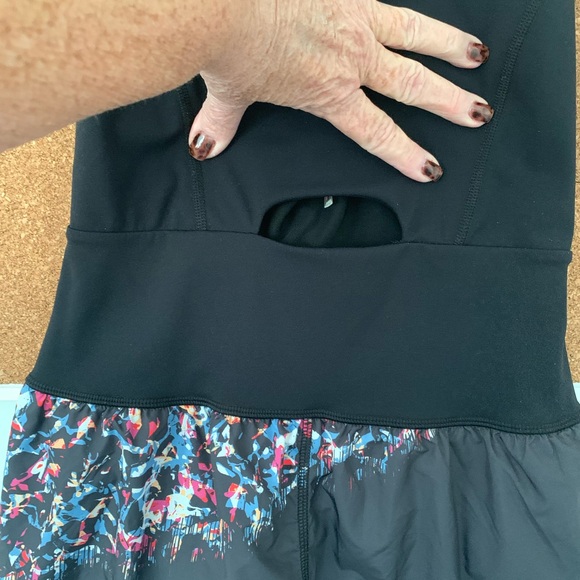 EUC Black and Multicolor Free People FP Movement XS Righteous Runsie - Picture 5 of 16